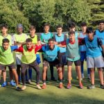 Entrenamiento del juvenil fútbol 11